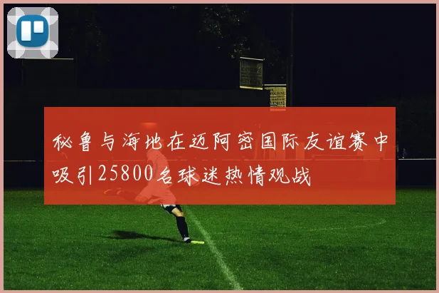秘鲁与海地在迈阿密国际友谊赛中吸引25800名球迷热情观战
